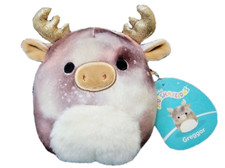 Squishmallows Greggor The Moose 5" Plush, Christmas 2022 Holiday Moose, RARE