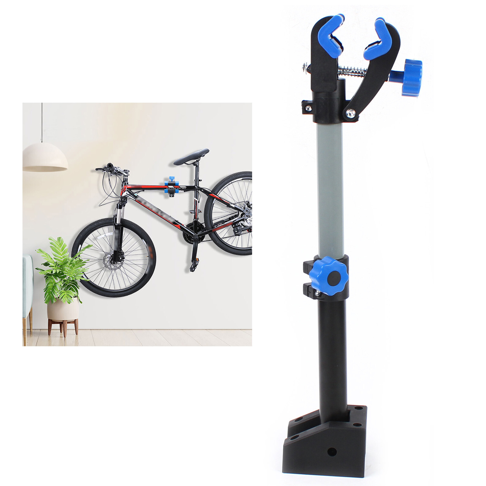 Bike Repair Stand Wall Mount Rack Workbench Workstand Height Scalable