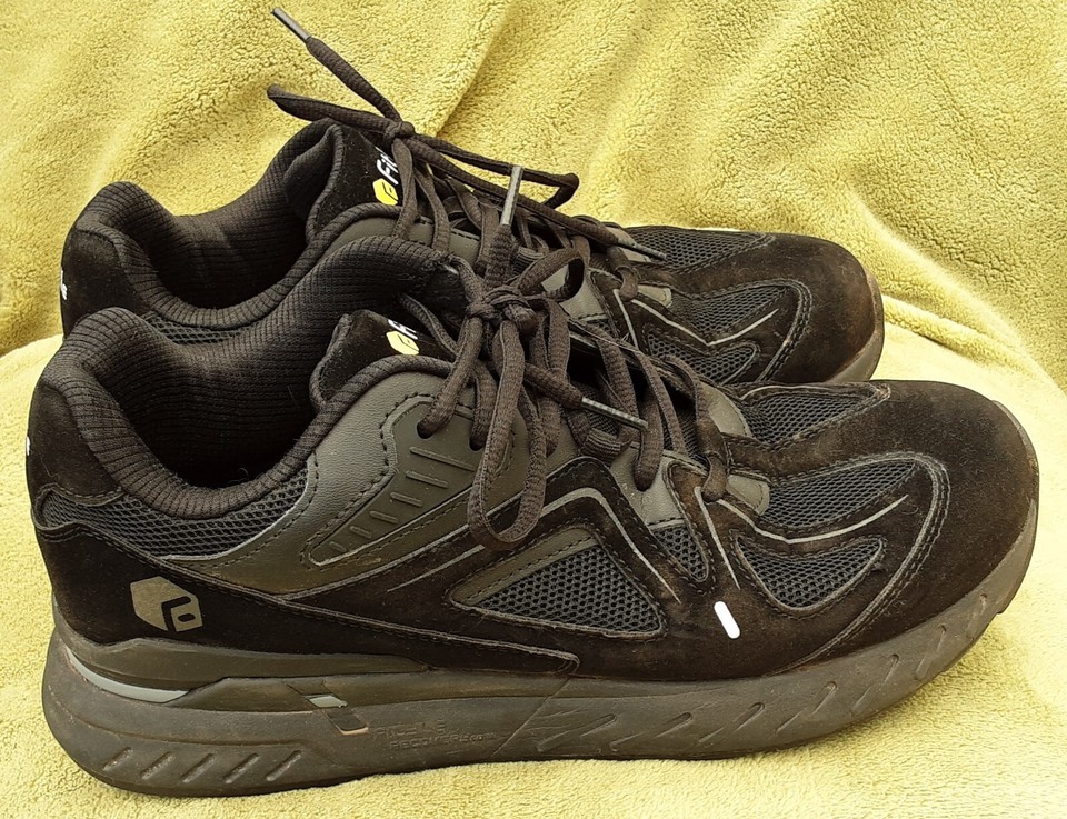 Nice Men's Wide Fit Black Trainers Walking Casual Shoes Arch Support Uk