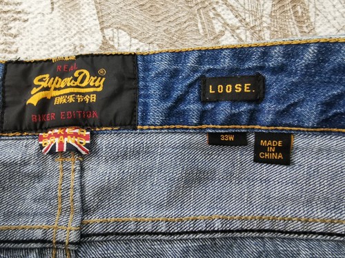 Superdry Biker Edition Men's Denim Shorts - W33 - Picture 6 of 8