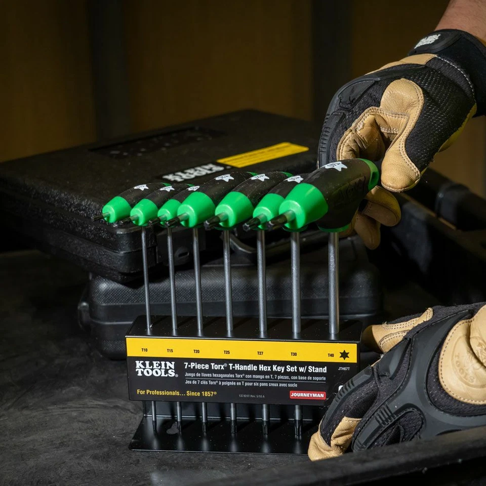 Klein Tools JTH67T Hex Key Set, TORX T-Handle, 6-Inch with Stand, 7-Piece - Image 4 of 4