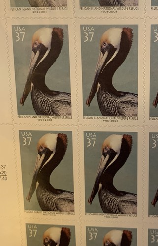 2002 Pelican Island Wildlife Refuge Stamp Sheet Set 37c Scott #3774 - Picture 2 of 2