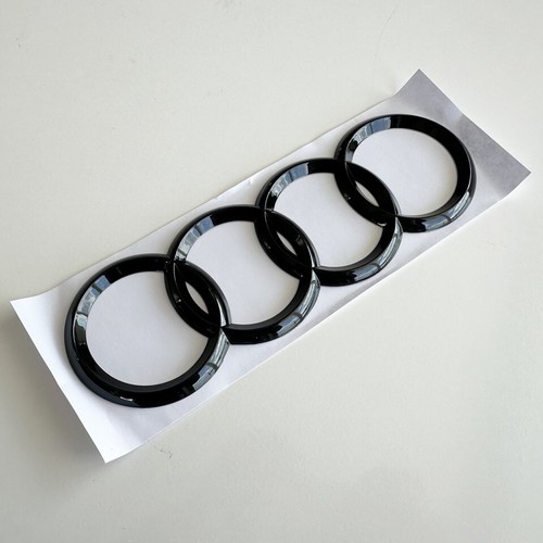 Glanz Schwarz Heck Kofferraum Ringe Logo Badge Emblem für Audi A4 A6 S6 Q3 Q5... - Bild 5 von 6