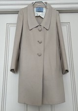 Prada Ivory Wool Coat Size 36