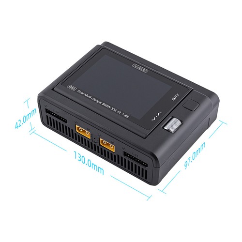 ToolkitRC M8D 1600W 50A Touchscreen Dual Channels Charger For RC Lipo Battery - Picture 12 of 12