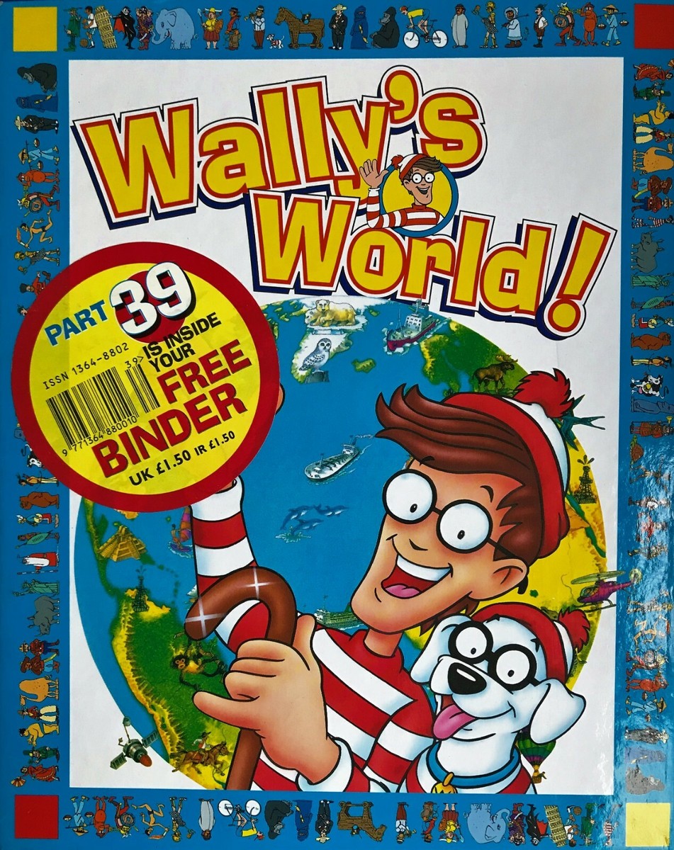 Wally's World binder Plus 13 issues magazines & 1 Stickers