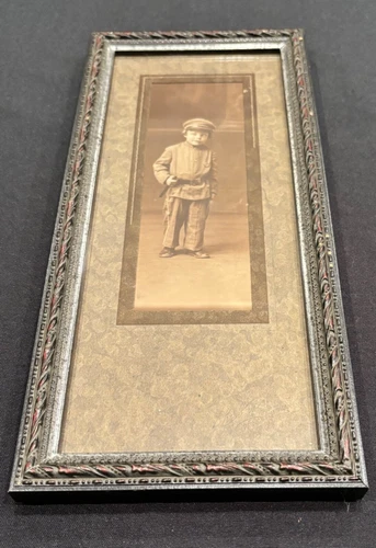 Early 1900's Antique Cabinet Card Boy WW1 Soldier Uniform Shubart, Princeton, IN