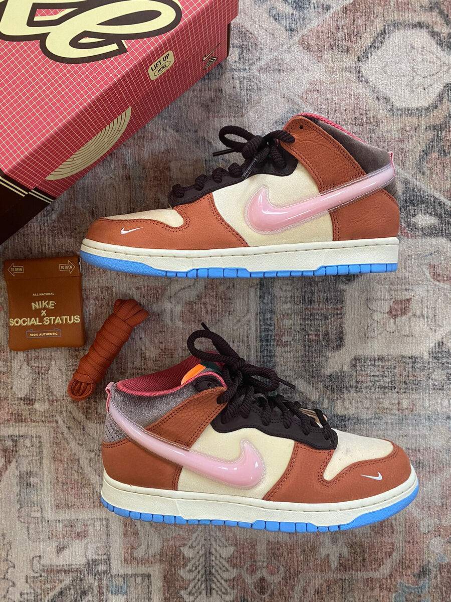 Nike Dunk Mid x Social Status Chocolate Milk Size 7.5 VNDS Nike Dunk Mid x Social Status Chocolate Milk Size 7.5 VNDS