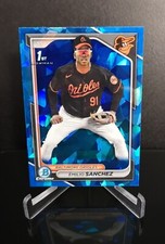 EMILIO SANCHEZ 💥 SP 2024 1st Bowman Chrome Blue Sapphire Cracked Ice BCP-241