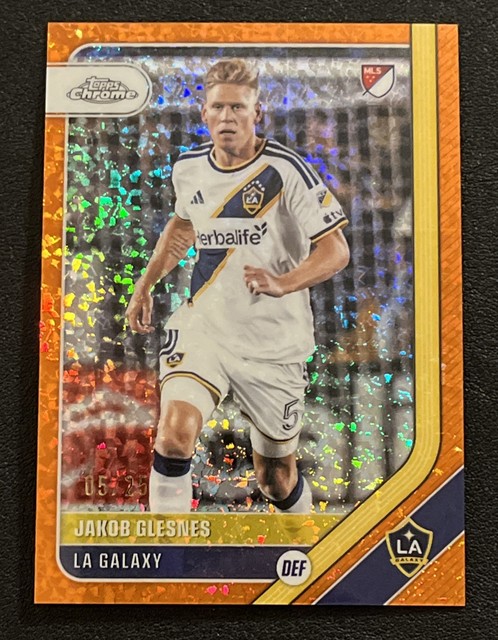 2026 Topps Chrome MLS Jakob Glesnes Orange Mini Diamond Refractor 5/25 #5 Match