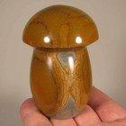 3.1" POLYCHROME JASPER Mushroom Carved Polished Standup Stone- Madagascar — photo 2