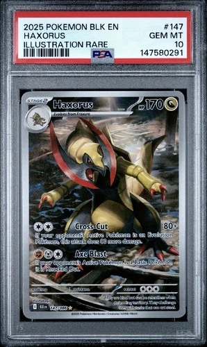 Haxorus 147/086 Sv: Black Bolt Holo GEM MINT PSA 10