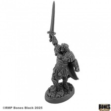 CAL ARATH, BARBARIAN KING Reaper Miniatures Bones Black REM44259 D&D