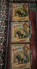Rare HTF 1888 P T Barnum's Circus Museum Menagerie Color Illus Animals People !!