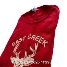 Jerzees Super Sweats Sweatshirt Mens XL Pullover Red Cotton Poly Vintage USA New