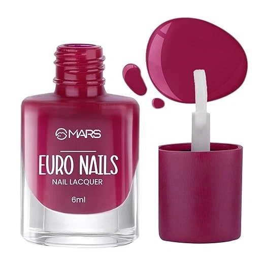 MARS EURO Nail Lacquer | Glossy Gel Finish | Rich Pigmentation | Chip Free | Qui