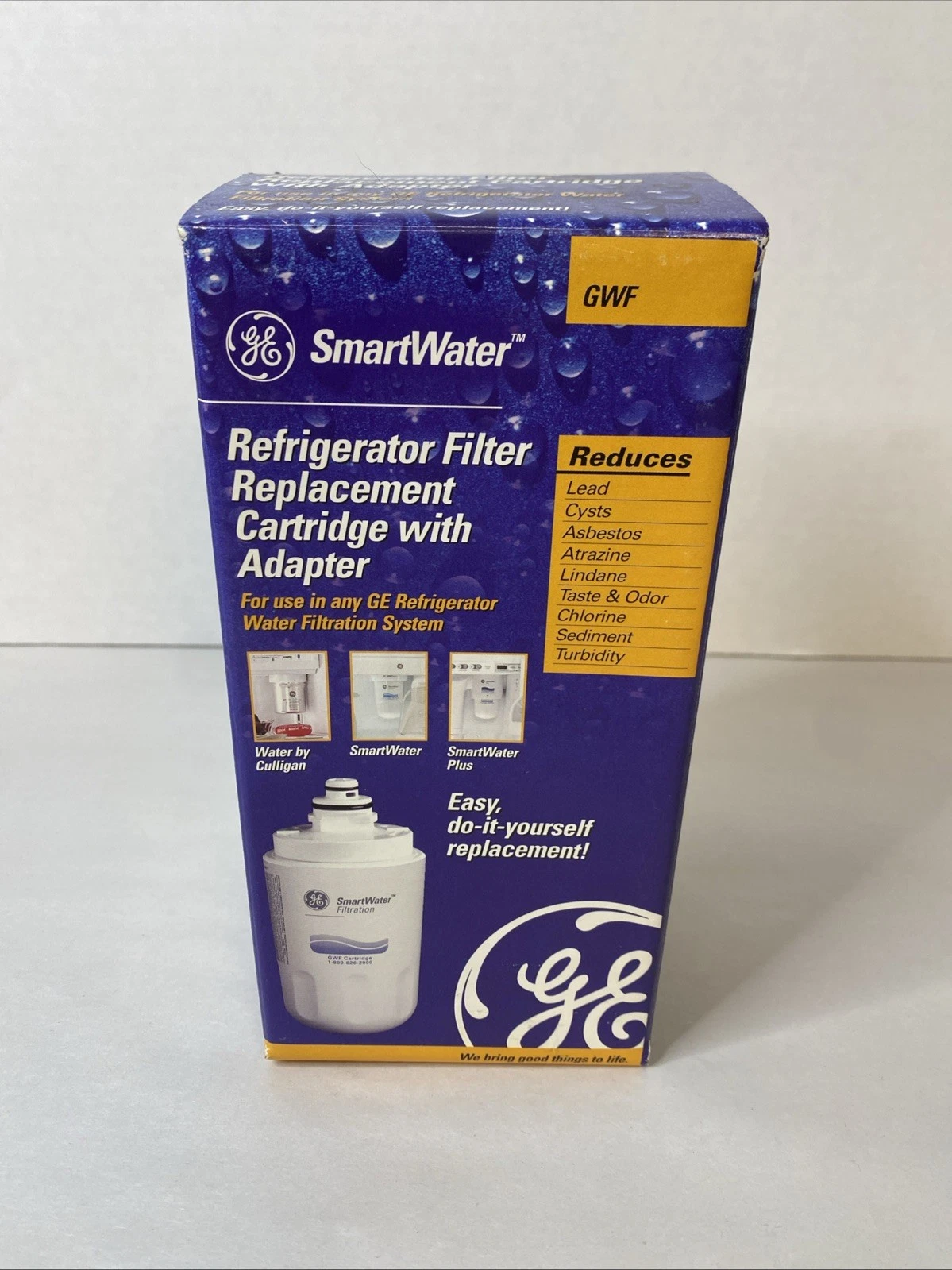 NEW GE GWF Smart Water Refrigerator Filter Replacement Cartridge Genuine Sealed
Opens in a new windo