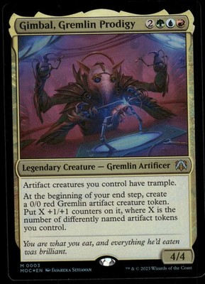 1x Foil Gimbal, Gremlin Prodigy - Commander: March of the Machine - NM - MTG