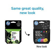 HP N9H62FN RFD 933 Cyan Magenta Yellow and 932XL Black Ink Cartridge Combo Pack,