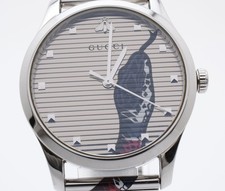 [NEAR MINT] GUCCI G-Timeless Snake 126.4 YA1264123 Men's Quartz Watch Swiss