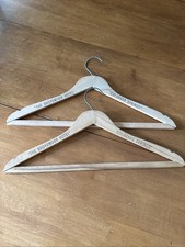 Vintage Broadmoor Hotel Colorado Springs Wooden Advertising Hangers Set of 2 MCM