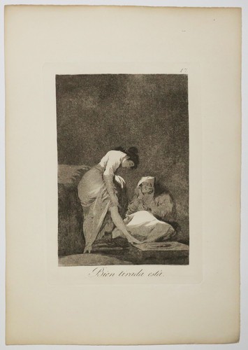Francisco GOYA - Bien tirada està. c.1799. Gravure originale. LOS CAPRICHOS. - Picture 2 of 2