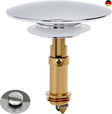 Waschbeckenstöpsel Pop Up, Messing Bounce Core Push-Type Drain Plug, Pop Up 