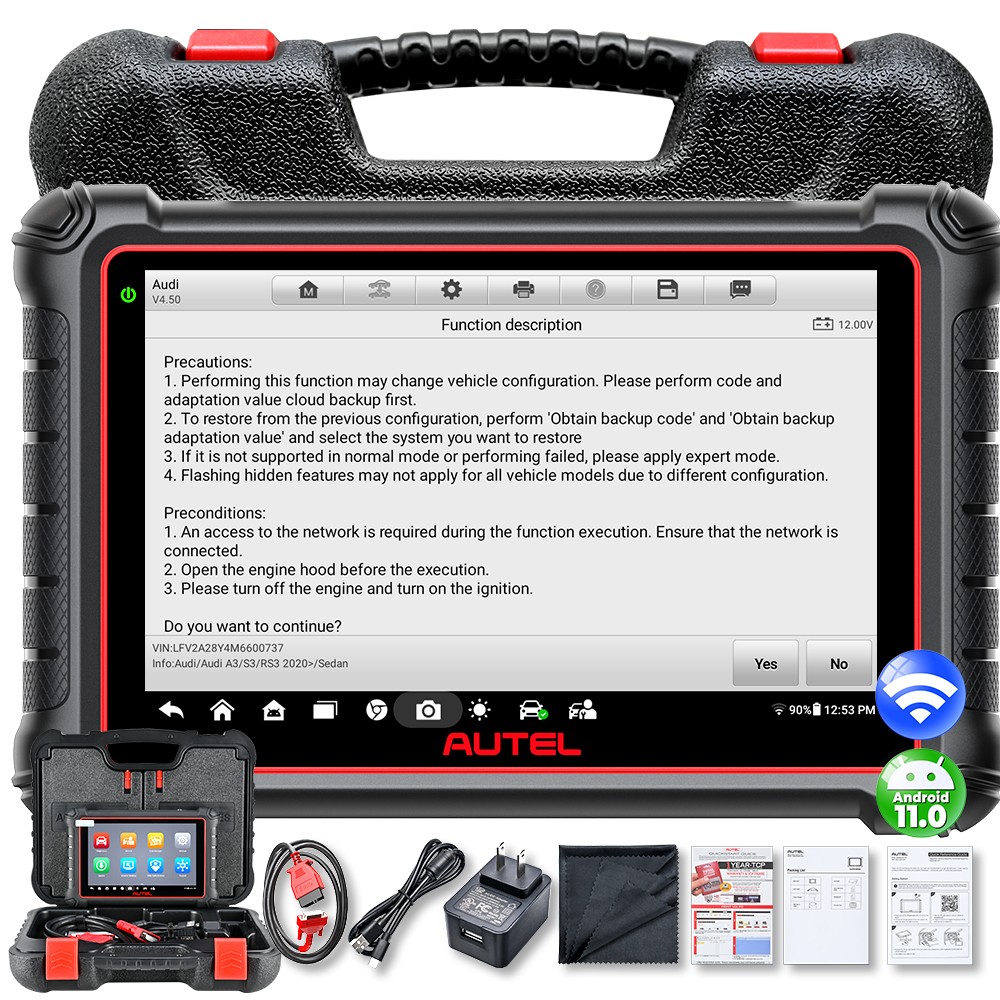 2026 Autel MaxiCOM MK900 PROFESSIONALE AUTO OBD2 dispositivo diagnostico scanner TUTTE le centraline