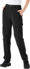 Women'S Hiking Cargo Pants Water-Resistant Quick Dry UPF 50 Travel Camping Work