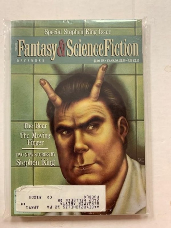 Fantasy & Science Fiction December 1990, Stephen King issue