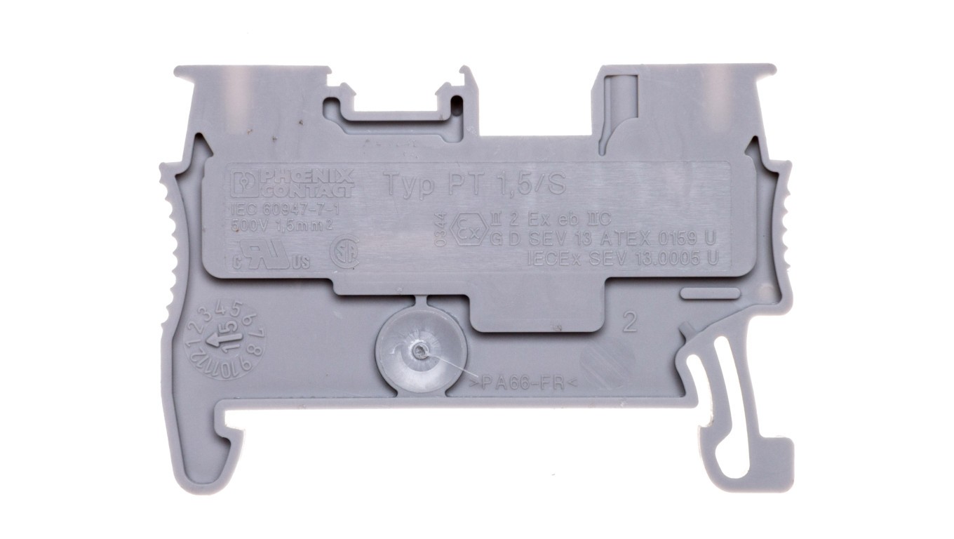Connector 0.14-1.5mm² Grey PT 1.5/S 3208100 BE2