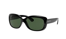 New Ray-Ban Jackie Ohh Rb4101 601/58 Polarized Black/Dark Green 58mm Sunglasses