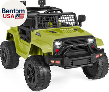 12V Kids Ride on Truck Car W/Parent Remote Control, Spring Suspension, LED Light