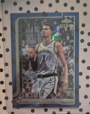 2025-26 Topps Chrome update- Victor Wembanyama #221 Blue Refractor /150