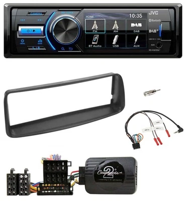JVC Bluetooth Lenkrad USB DAB Autoradio für Peugeot 206 CC 1998-2002 - Bild 1 von 4