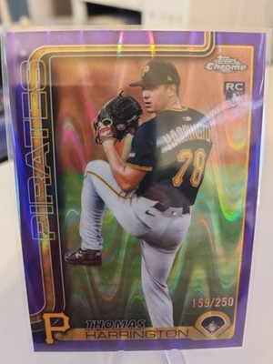 2025 Topps Chrome Update - Thomas Harrington Purple Raywave Refractor /250 (RC)