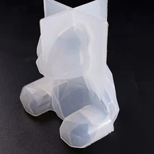 3D Bear Silicone Mold Crystal Epoxy Resin Mould Pendant Ornament Craft Making a