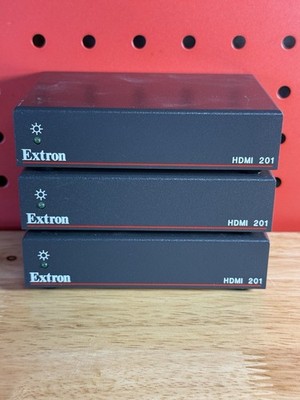 Lot 3x-Extron HDM 201 HDMI Receiver (RX Only)   Unit Only, Tested Working