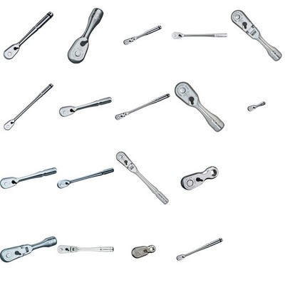 KTC Nepros Ratschengriffe 6,3/9,5/12,7 mm kompakt, flexibel, lang, kurz Fr Japan