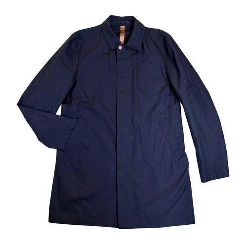 Robert Graham x Private White V.C. "Ventile" Weatherproof Mac Coat Mens 40 $898 - product listing photo