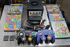 Nintendo Gamecube Console Bundle With 2 Controllers, Wires And 5 Games Untested
