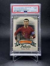 2023 Futera Unico Cristiano Ronaldo Omaggio Smeraldo GIOCO INDOSSATO #7/15 PSA 9 *JSY