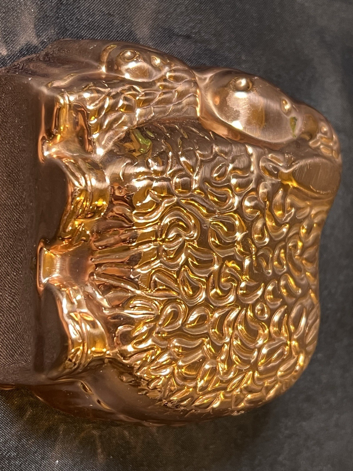 Vintage 1990s Avon Farmyard Friends Copper Tin Lined Mold Sheep 3.5x3.5”