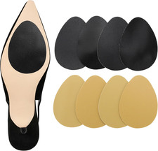 8PCS Non Skid Shoe Stickers, Heel Noise Stopper Pad Grip Sole Protector Self Adh