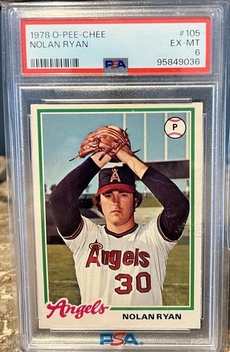 1978 O-PEE-CHEE Nolan Ryan #105 PSA 6 EX-MT