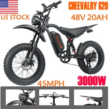 CHEEVALRY G20 20''Fat Tires E-Mountainbike 45MPH 48V 20AH Off-road  E-Motorcycle
