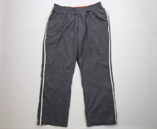 Vtg Nike Mens XL Travis Scott Mini Swoosh Lined Wide Leg Windbreaker Pants Gray