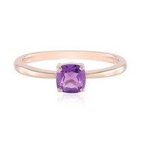 Cavill Ring Sibirischer Amethyst 0,77Ct RoséVergoldet 925 Silber Kissen-
