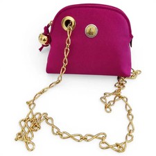 FENDI VINTAGE S.A.S. ROMA – BORSA FUXIA CON CATENA DORATA- RARISSIMA