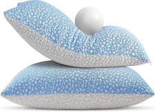 Firm Memory Foam Bed Pillows King Size Set of 2,Adjustable Cooling Side Sleeper
